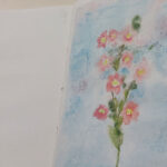 Fiori dipinti durante il workshop di acquerello